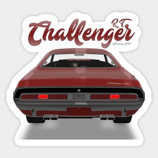 Challenger RT Orange back Sticker